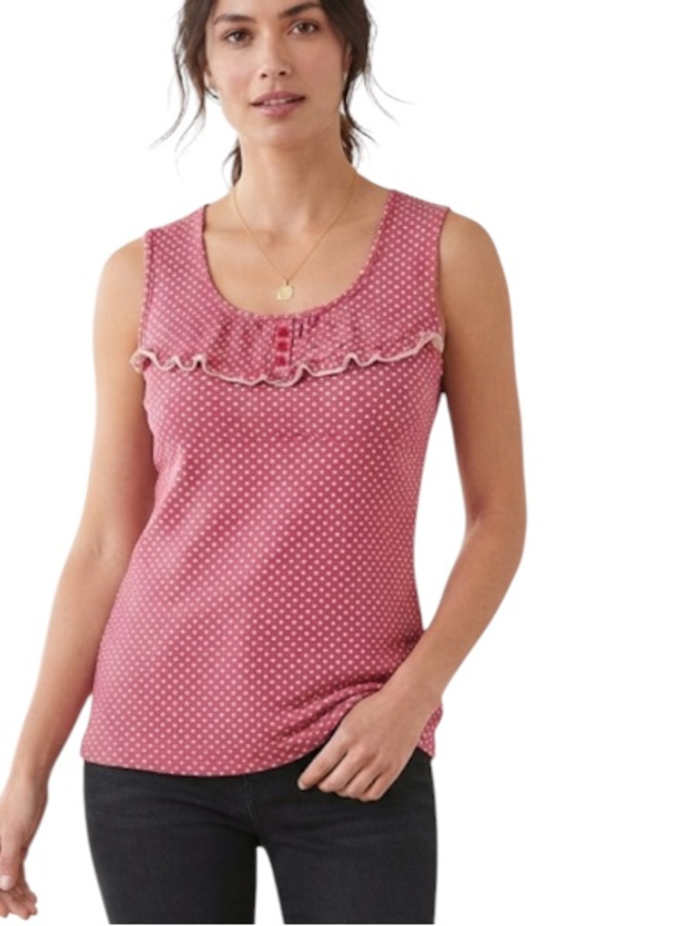 Bobbie brooks women tank top size L in good condition